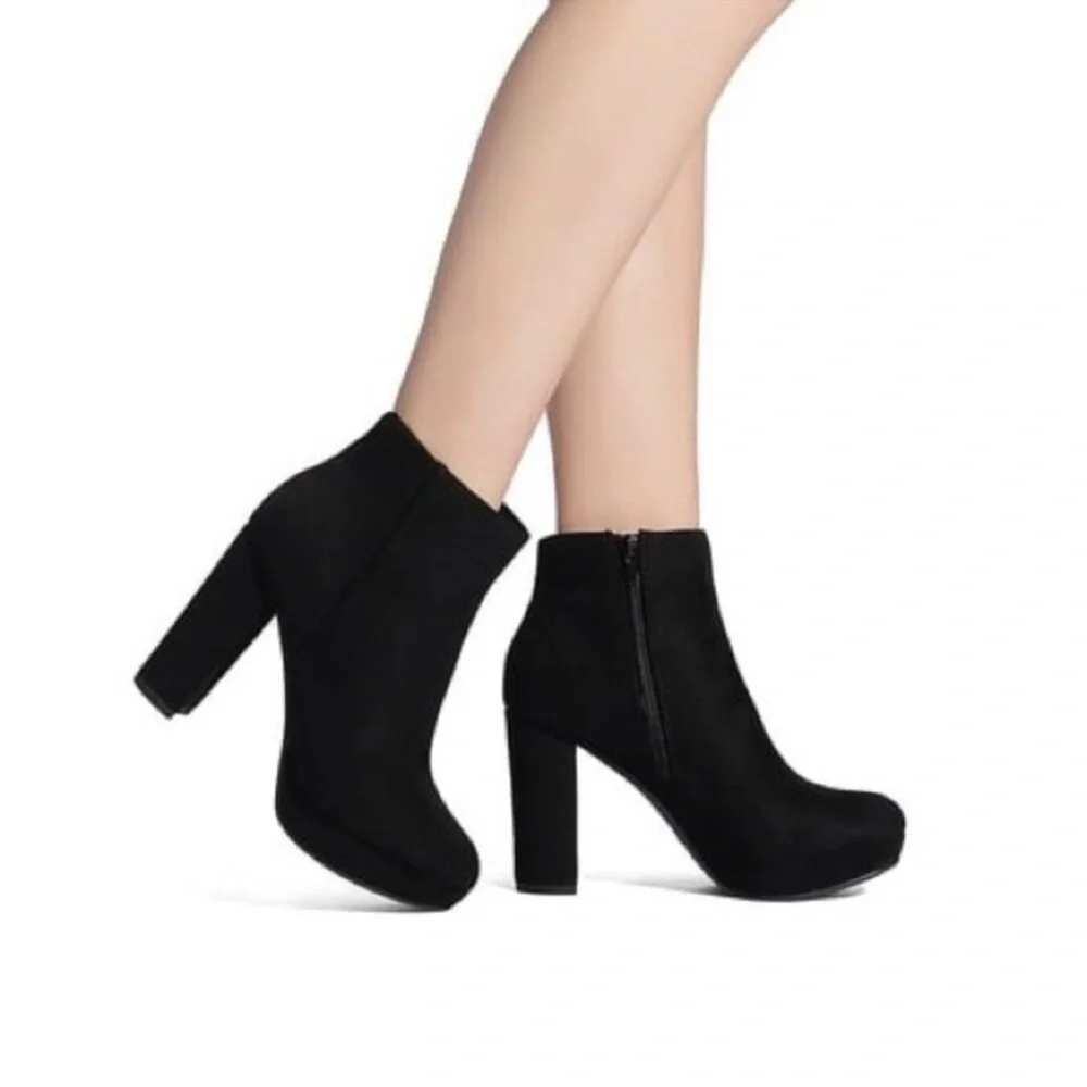 DREAM PAIRS Zoey 2, Heel Chunky Ankle Boots, - Picture 1 of 12